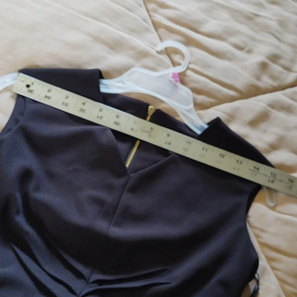 Calvin Klein Fit & Flare Sheath Dress Black 2 - Picture 10 of 15